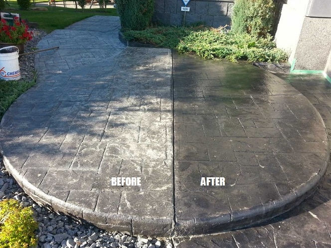 Seal Your Concrete Driveway Or Patio, Sealer For Stamped Concrete Patio