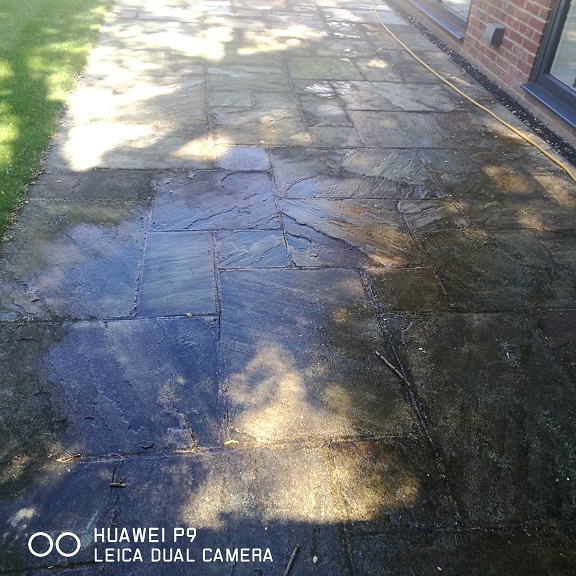 Indian-sandstone-patio-cleaning-Kings-Hill